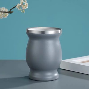 Vaso de Acero Inoxidable 304 de 8oz con Aislamiento de Doble Capa para Mate Argentino, Mini Taza Tipo Calabaza - Product Image 5