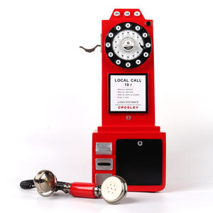 Style vintage Rouge <span class=keywords><strong>Orange</strong></span> Bleu Rose Jaune Rotatif Audio Livre d'or Téléphone Audio Livre d'or Cabine téléphonique - Product Image 2