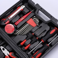 Kit d'outils ménagers 20 pièces pour l'entretien et les réparations générales de la maison avec mini-scie à métaux et niveau à bulle
