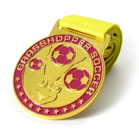 Trophées et médailles de football américain en métal personnalisés, médaille du meilleur joueur de football