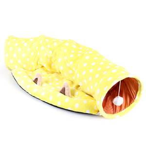 Cat <b>Dog</b> Tunnel <b>Bed</b> With Cushion Tube Toys Plush Large Diameter Longer Crinkle Collapsible Lurvig Cat Tunnel Cama Para Gato - Product Image 3