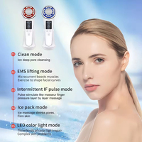 Appareil de beauté multifonctionnel 5-en-1 USB 2026 pour le visage : Nettoyage en profondeur des pores, compresse chaude/froide, vibration, micro-courant et massage – Idéal pour usage domestique