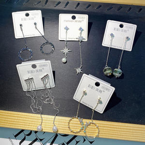 Aretes de moda 2023 ZIRCON venta al por mayor mujeres Western 925 pendiente de plata pendientes al por mayor para hombre - Product Image 2