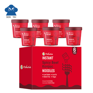 Noodles Istantanei al Konjac al Gusto di Manzo Piccante, Senza Zucchero, a Basso Contenuto di Carboidrati, Senza Glutine, Pronti da Mangiare in Confezione - Product Image 1