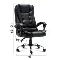 Mobilier chaise de bureau chaise de bureau en cuir avec fonction de massage chaise ergonomique peut dormir et se détendre massage 7 points