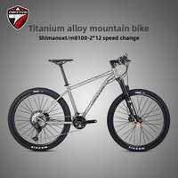 Vélo de montagne en alliage de titane WERNER pour XT/M8100-2*12S XC Race Off-Road MTB, suspension pneumatique ROCKSHOX-JUDYS pour adultes
