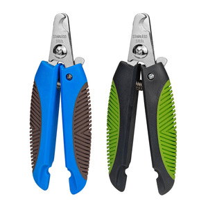 <b>Pet</b> Nail <b>Clippers</b> Stainless Steel Blue Green Large Size <b>For</b> Cats And Dogs Grooming Trim Tool - Product Image 5
