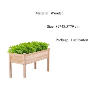 Boîtes de <span class=keywords><strong>jardin</strong></span> surélevées en <span class=keywords><strong>bois</strong></span> <span class=keywords><strong>pour</strong></span> le jardinage en plein air, 89x48.5 cm - Product Image 3