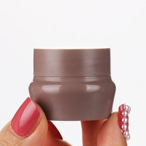 NOUVEAU <span class=keywords><strong>Mini</strong></span> pot en plastique brun bon marché de 5 g pour gel à ongles, crème, en vente - Product Image 1