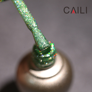 Caili 12 colores láser brillo reflectante Gel polaco estrella brillante holográfico UV Gel para DIY Nail Art Salon - Product Image 5