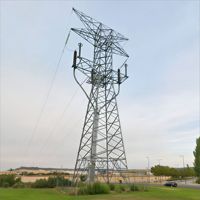 Torre de Acero Galvanizado con Estructura Angular Atornillada para Líneas de Transmisión Eléctrica, para Electrificación Rural y Expansión de la Red Eléctrica