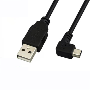 สายดาต้า USB 2.0 ชายต่อ Mini USB B Type 5 พิน แบบงอ 90 องศา ขึ้น & ลง & ซ้าย & ขวา - Product Image 4