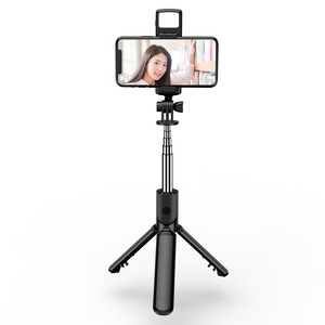 Venta al por mayor S03S Smartphone portátil LED Luz de relleno Selfie Stick <span class=keywords><strong>Viaje</strong></span> flexible con función de plegado para aplicación de cámara - Product Image 1
