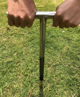 Sonde d'échantillonnage de sol de 20 pouces à poignée en T, outil tubulaire pour le golf, la pelouse, le jardin et la ferme, directement de l'usine