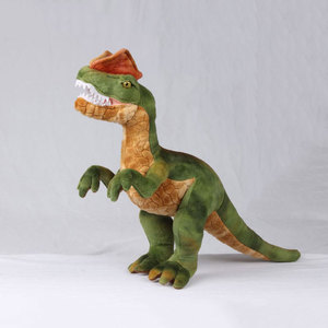 Open Mouth Stuffed Great Dragon Walking Soft <strong>Plush</strong> PP Cotton Filled Grey Fat <strong>Cheap</strong> FluffyFun Custom Green Dinosaur <strong>Toy</strong> - Product Image 1