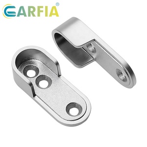 Soportes de Extremo para Barra de Armario Ovalada <span class=keywords><strong>Garfia</strong></span>, Soportes para Barra de Armario, Enchufe para Riel, Aleación de Zinc - Product Image 3