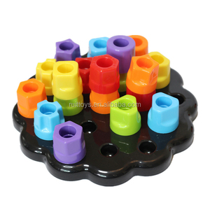 Colonna Partita Blocchi di Costruzione Robusta Pioli <span class=keywords><strong>Puzzle</strong></span> Geometrica Stack Giocattolo - Product Image 2