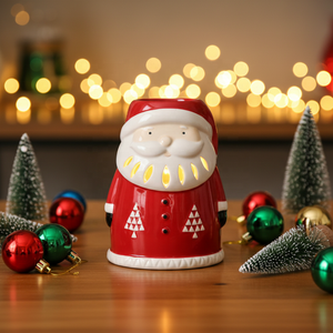 Calentador de cera aromática con diseño navideño, lámpara de perfume, regalo, cerámica, aromaterapia eléctrica, decoración del hogar, enchufe múltiple, enchufe estadounidense, <span class=keywords><strong>bombilla</strong></span> halógena - Product Image 1