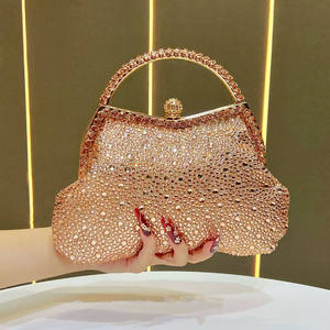2025 New Fashion Luxury Diamond Evening <b>Clutch</b> Bag Stylish Women's Bags High End Rhinestone Handbag <b>Wedding</b> Party Shoulder Bag - Product Image 2