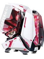 Qiaosibo ATX Mod5 à Rx-0 boîtier en plastique personnalisé sur le thème de la licorne avec ordinateur de jeu assemblé à l'eau en forme spéciale de ventilateur