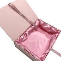 Caja de Regalo Magnética Personalizada Kexin con Logotipo de Lujo para Pelucas, Ropa, Cosméticos, Extensiones de Cabello, Maquillaje, Color Rosa