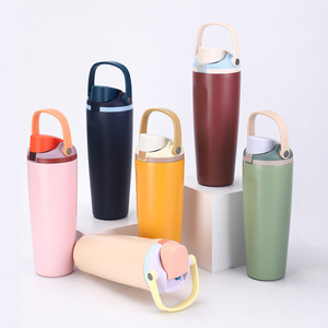 Nuovo arrivo grande capacità 30oz doppia parete in acciaio inox bicchieri Logo personalizzato isolato bottiglie d'acqua con coperchio di rimbalzo - Product Image 2