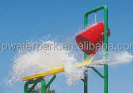 Équipement de jeu aquatique commercial en fibre de verre pour hôtels, avec pulvérisation d'eau extérieure et seau pour enfants - Product Image 4