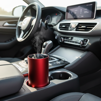 Diffuseur de parfum sans eau portable rechargeable en alliage d'aluminium de luxe à étiquette privée pour l'intérieur de la voiture Mercedes