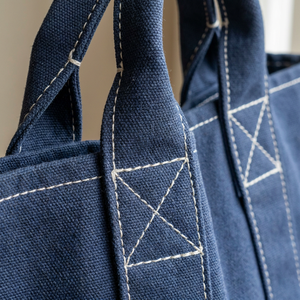 Eco Friendly Extra <b>Large</b> Custom Logo Organic Reusable Stripe Cotton Shopping Bag Canvas Grocery Bag Oversize Gym Tote Bag - Product Image 3