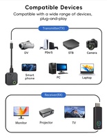 Kit Inalámbrico USB-C TX y HDMI RX Plug&Play, 164 pies 1080p, Transmite Video/Audio a TV/Monitor desde Teléfono/Laptop