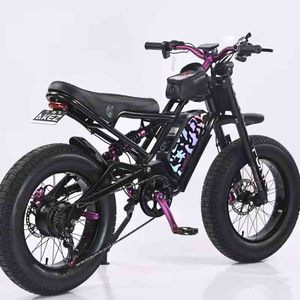 <span class=keywords><strong>Beta</strong></span> Cyber Bike 2000W <span class=keywords><strong>Moto</strong></span> électrique tout-terrain à double moteur, pneus larges 20 * 4.0, suspension intégrale, EMoto pour adultes tout-terrain - Product Image 1