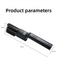 Brosse de nettoyage électrique portative pour barbecue, grattoir rotatif à 360 degrés, gants, construction en acier inoxydable et ABS pour le camping en extérieur
