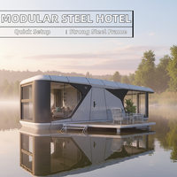 TongSong Maison Préfabriquée Moderne à 3 Chambres Écologique en Conteneur, Prête à l'emploi, avec Cadre en Acier et Aluminium, pour Hôtels Extérieurs