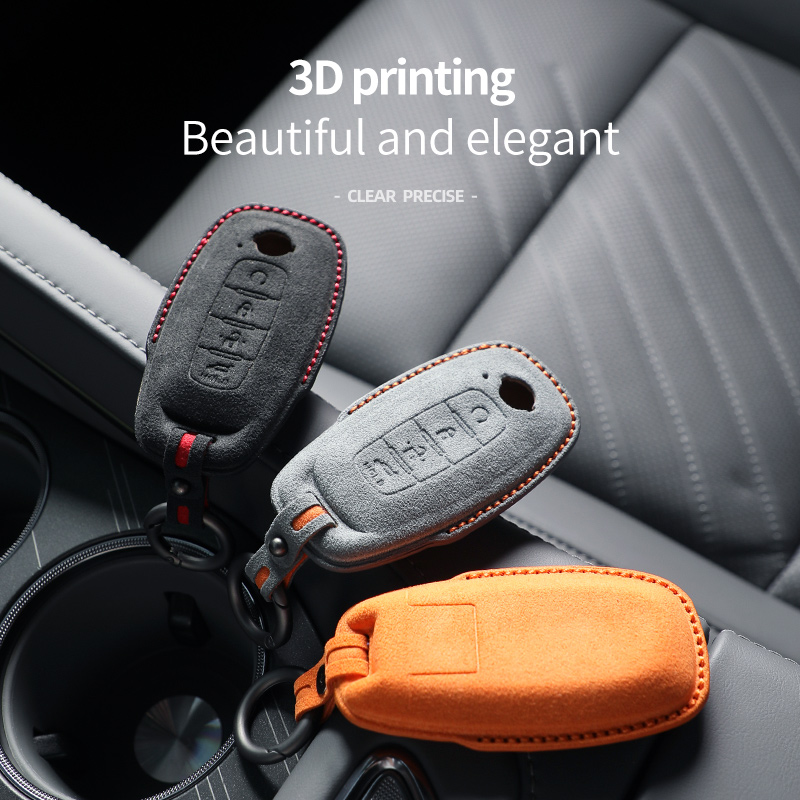 SNBLO 3D Leather Car Key Cover for Nissan P Model, Altima, X-Trail | Accessories Guide