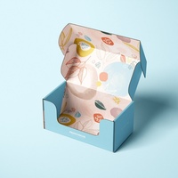 Boîtes d'expédition en carton ondulé pour impression numérique, personnalisables en couleur, avec inserts rigides et gaufrage, pour pots en plastique, colis postaux, chaussettes en fourrure