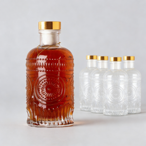 Bouteilles en verre de haute qualité de 6 oz/200 ml avec bouchon en liège en forme de T pour liqueur, huile, <span class=keywords><strong>vinaigre</strong></span>, kombucha, whisky et soda - Product Image 2