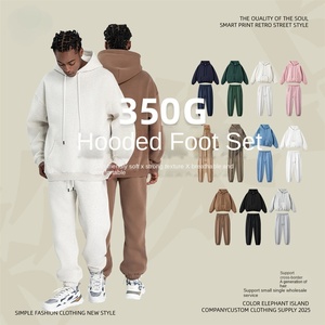 โรงงานผลิตเสื้อผ้าบุรุษ เสื้อกันหนาวกำมะหยี่หนานุ่มสำหรับฤดูใบไม้ร่วงและฤดูหนาว สไตล์อเมริกันแนวสตรีท ทรงหลวม - Product Image 2