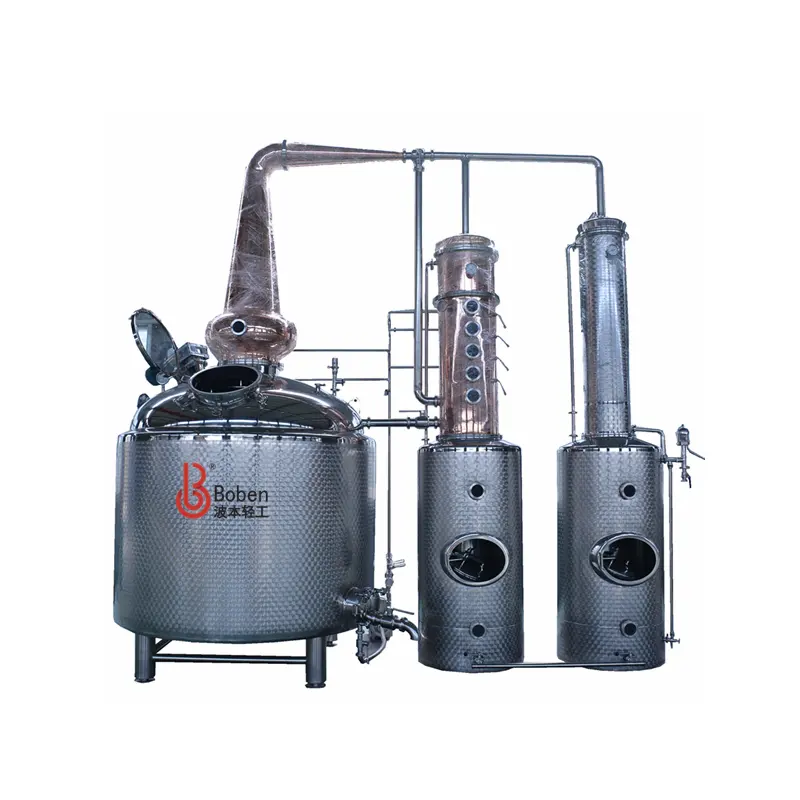 Harga kolom distilasi sistem distilasi penyuling wiski kustom pabrik Boben