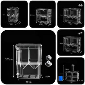 Tanque de peces para acuario, incubadora, caja de cría, divisor de aislamiento de criador <span class=keywords><strong>blanco</strong></span> acrílico, cajas de incubación, accesorio para peces pequeños - Product Image 5