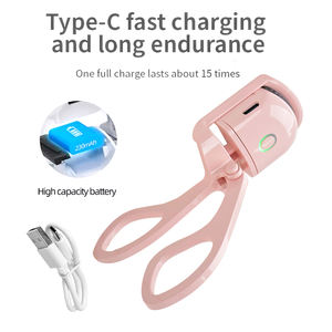 Durable Rechargeable Electric <b>Heated</b> Eyelash <b>Curler</b> Temperature Control Plastic Makeup Tool for Charging & Curling Eyelashes - Product Image 4