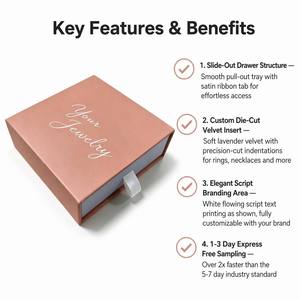 Caja de Joyería Portátil de Papel Personalizada <span class=keywords><strong>Berserk</strong></span>, Mini Caja de Joyería para Niñas, Fabricantes de Cajas de Joyería - Product Image 3