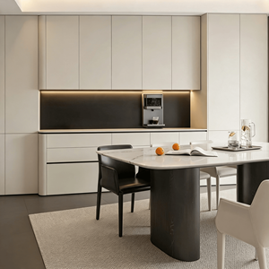 Mueble de Comedor Modular de Lujo, Moderno, Hecho <span class=keywords><strong>a</strong></span> Medida, Resistente al Fuego, de Madera Ecológica, Multifuncional para Comedor/Sala de Estar - Product Image 1