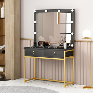 Tavolo da trucco per vanità di lusso dal design moderno con <span class=keywords><strong>gambe</strong></span> dorate - Product Image 2