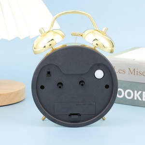 Đôi Chuông Bàn Đồng hồ bảng đồng hồ màu sắc ấm áp Đêm ánh sáng chuông đồng hồ báo thức Máy tính để bàn đầu giường văn phòng ăn trưa phá vỡ phòng ngủ trang trí nội thất - Product Image 2