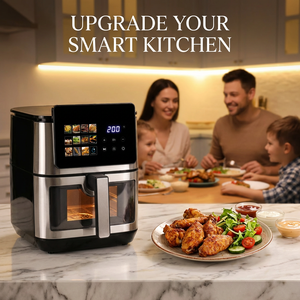 <span class=keywords><strong>Friteuse</strong></span> à air intelligente 12-en-1 8L 9L 1800W avec écran LCD, cuisson saine <span class=keywords><strong>sans</strong></span> <span class=keywords><strong>huile</strong></span>, électrique et numérique – Meilleure vente 2026 - Product Image 2