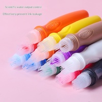 Nouveaux stylos acryliques à presser 12 couleurs, capacité 25 ml, modèle 70804-12, vente en gros pour kit de peinture DIY pour enfants et étudiants