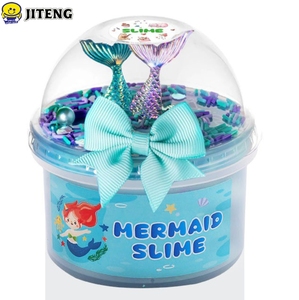 เจทิง ไอศกรีมเมอร์เมดบัตเตอร์สไลม์ ของเล่นเสริมพัฒนาการ บรรเทาความเครียด สีฟ้าสวยงาม ไม่เหนียวเหนอะหนะ เหมาะสำหรับเป็นของขวัญวันเกิด - Product Image 1