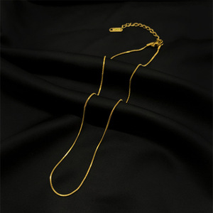 Collar de Acero Inoxidable con Diseño de Espina de Serpiente, Cadena de Clavícula en Oro de 18k, Joyería de Moda Unisex, Regalo - Product Image 2