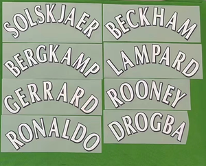 Super a Material plástico Premier 1996-07 Fútbol BECKHAM RONALDO HENRY <span class=keywords><strong>BERGKAMP</strong></span> SHEARER CANTONA Número de estampado en caliente - Product Image 2
