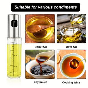 Lot de 5 pulvérisateurs d'huile d'olive en verre pour cuisine, flacons vaporisateurs d'huile pour cuisson et pâtisserie - Product Image 6